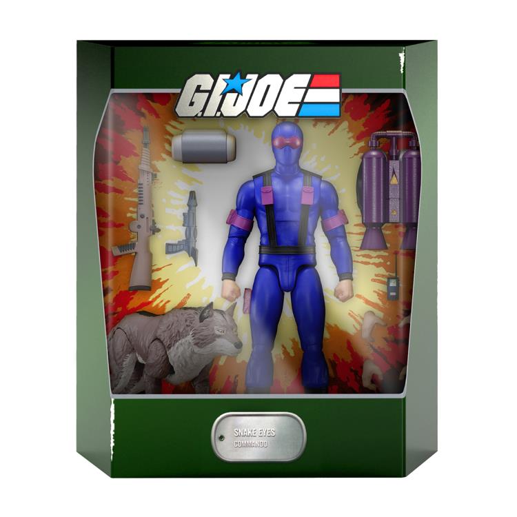 Super7 G.I. Joe Ultimates Snake Eyes 7-Inch Action Figure with Timber