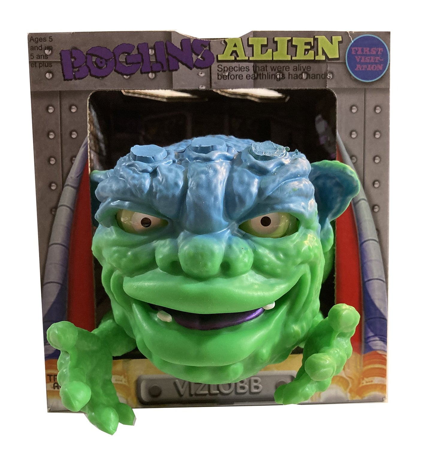 TriAction Toys Boglins 8-Inch Foam Monster Puppet - Alien Vizlobb