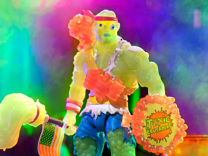 Super7 - Toxic Crusader Ultimates Radioactive Red Rage Toxie 7-Inch Action Figure