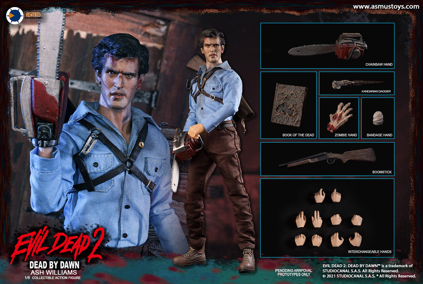 Asmus Collectible Toys - Evil Dead 2 Ash Williams 1/6 Scale Figure