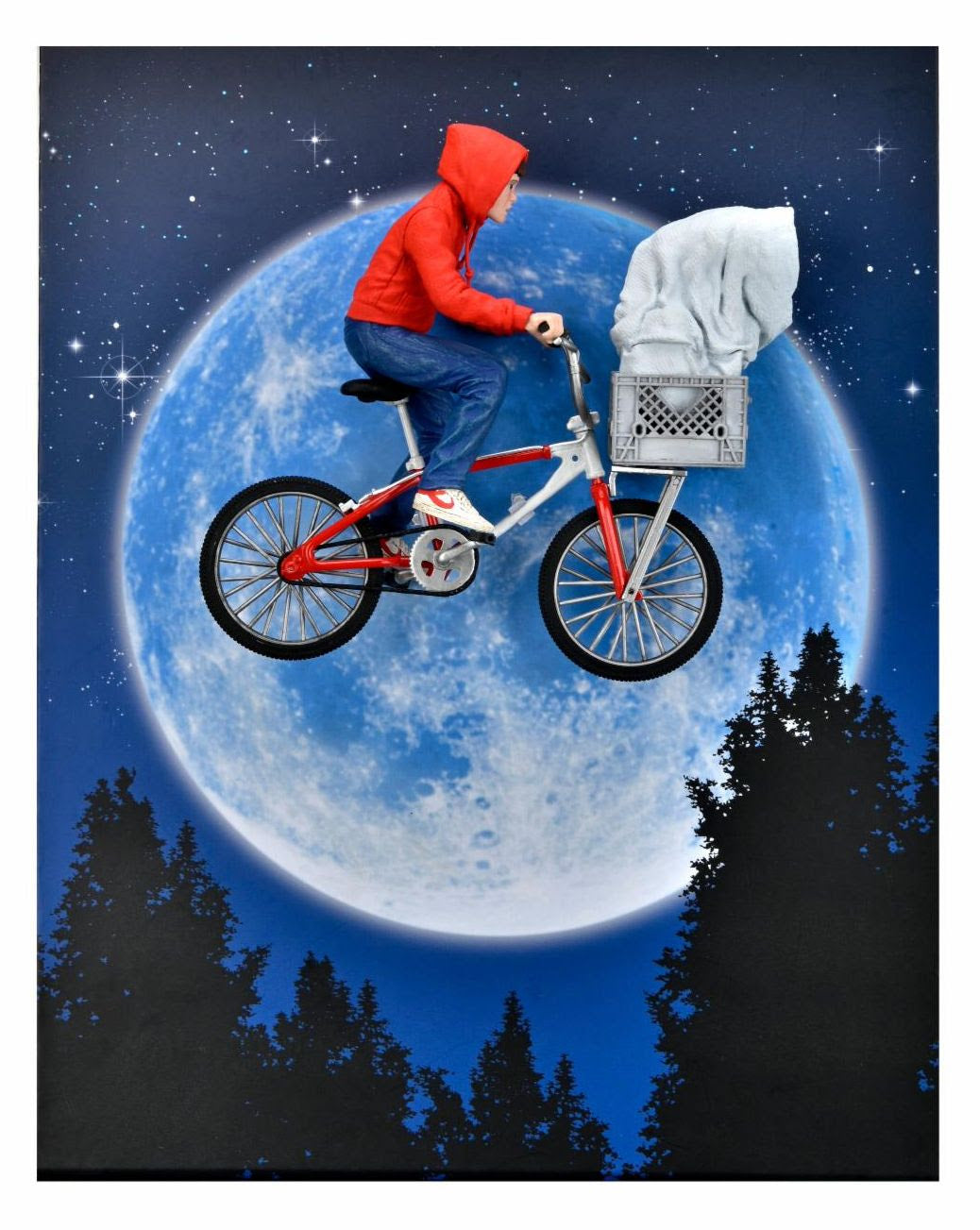 NECA - E.T. 40th Anniversary – 7" Scale Action Figure - Elliott & E.T. on Bicycle