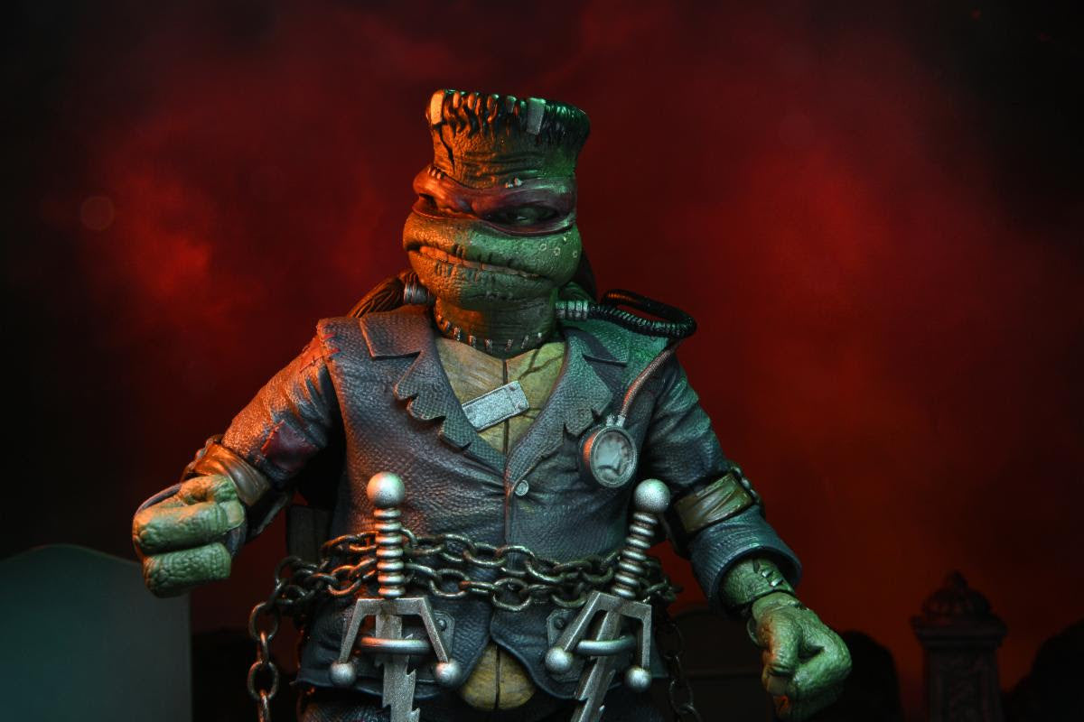 NECA - Universal Monsters x Teenage Mutant Ninja Turtles - 7" Scale Action Figure - Ultimate Raphael as Frankenstein's Monster
